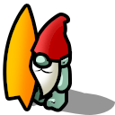 misc - surfing gnome